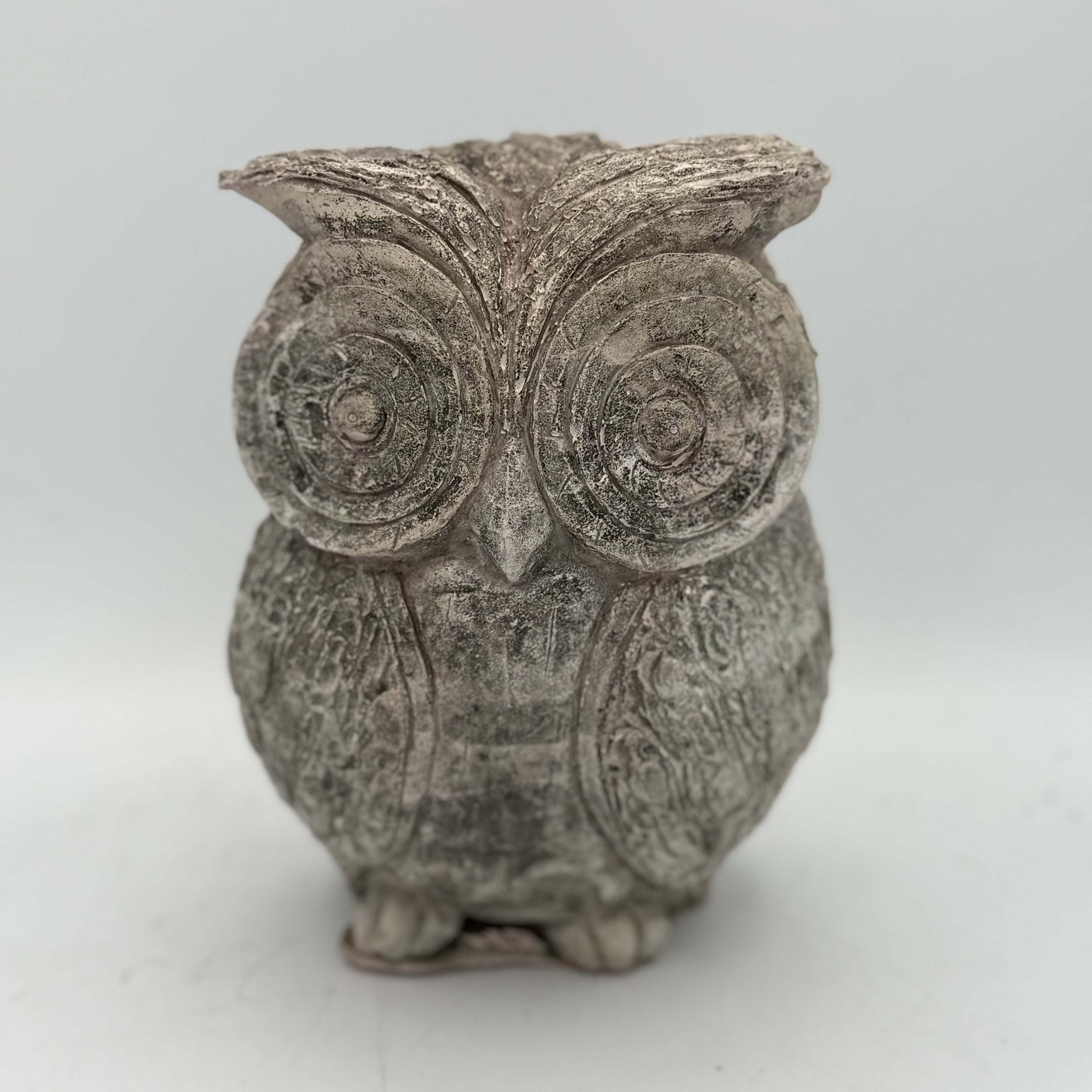 Owl Figurine Garden Decor