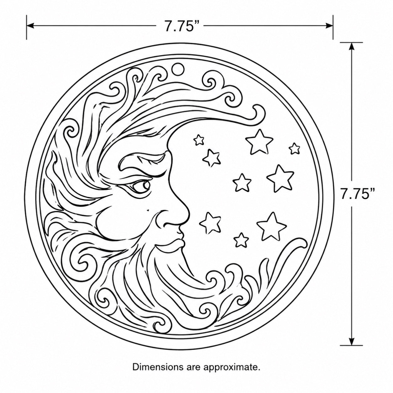 Moon Wall Plate