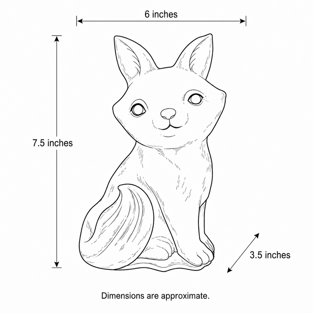 Fox Figurine Garden Decor