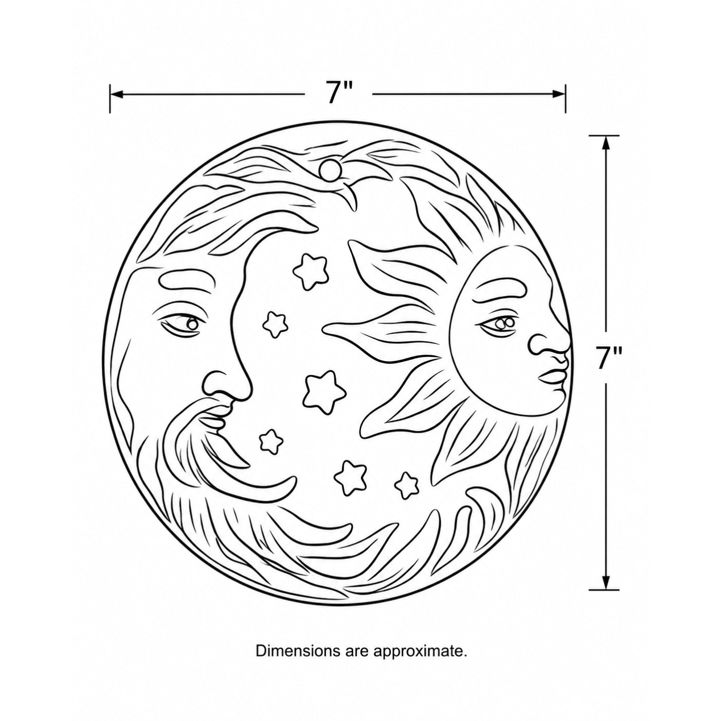 Sun & Moon Wall Plate