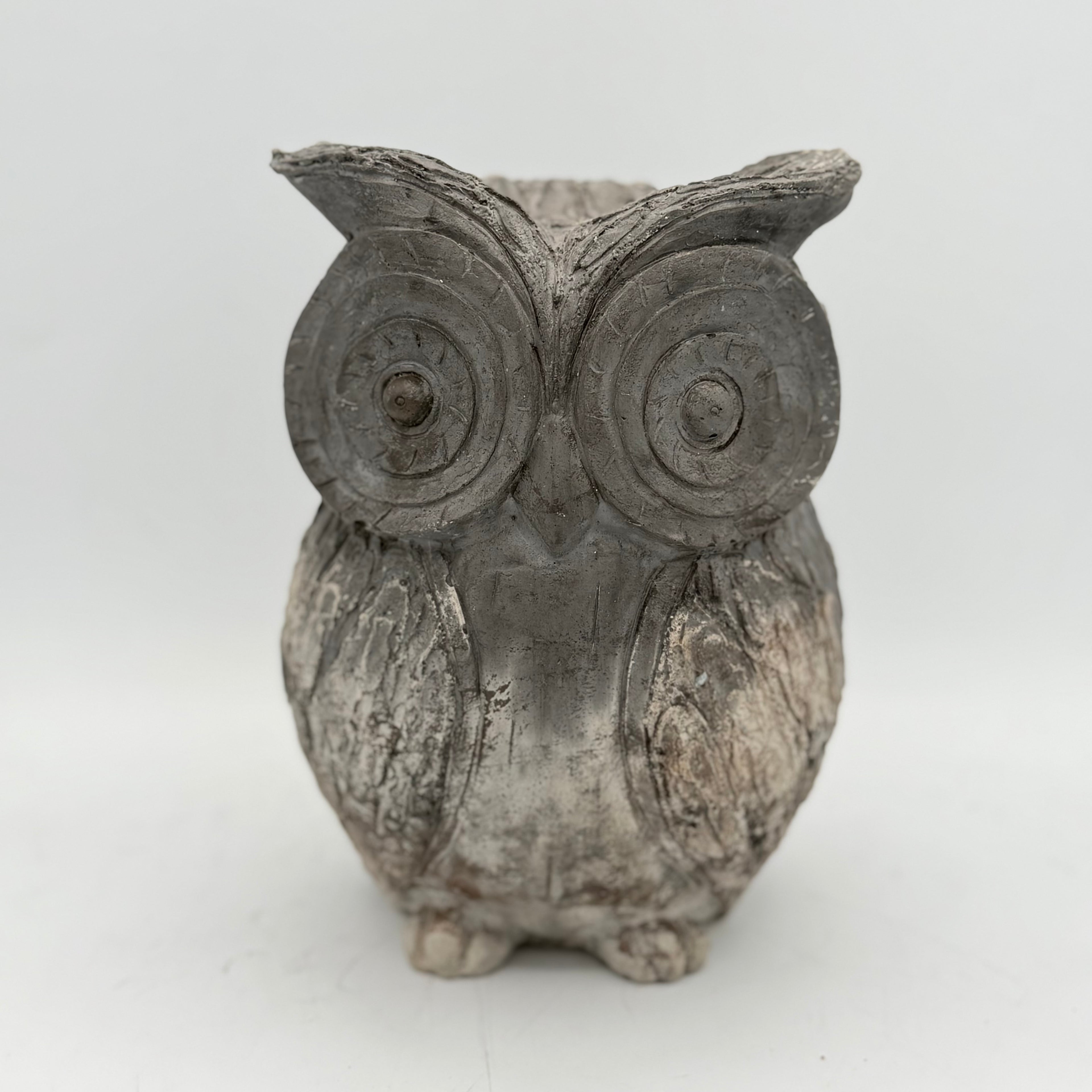 Owl Figurine Garden Decor