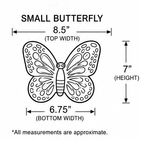 Small Butterfly Stepping Stone - 7” Height