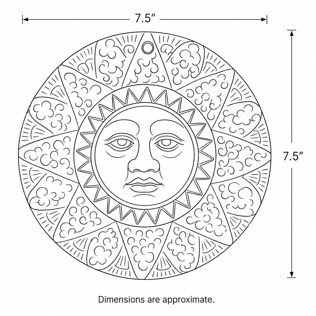 Sun Wall Plate