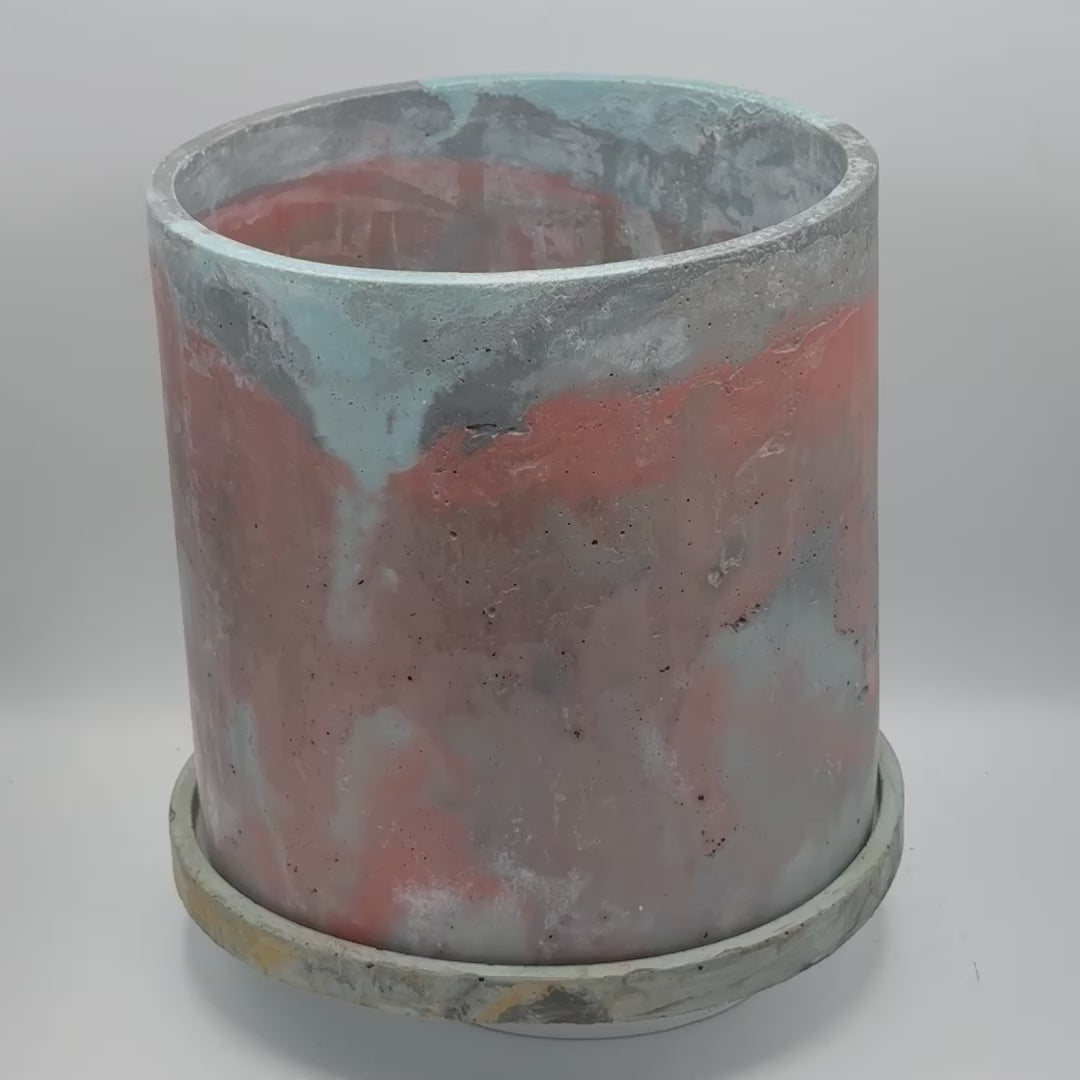 9” Round Pot with Saucer